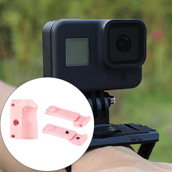 Magnetic Camera Mount Adapter with Dual Claw Lock Quick Release Vlog Handle Frame Adjustable Shutter Control Ergonomic Non-Slip Grip