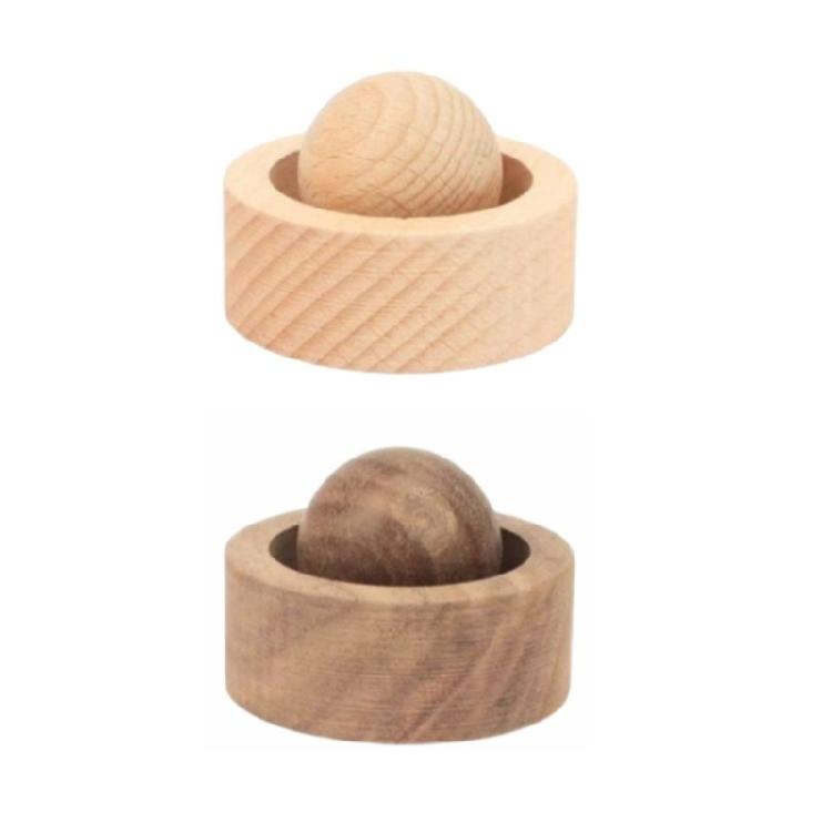 Solid Wood Aromatherapies Diffuser Ball Reusable Essential Oil Dispenser Decoration For Home Office And Vehicle Use
