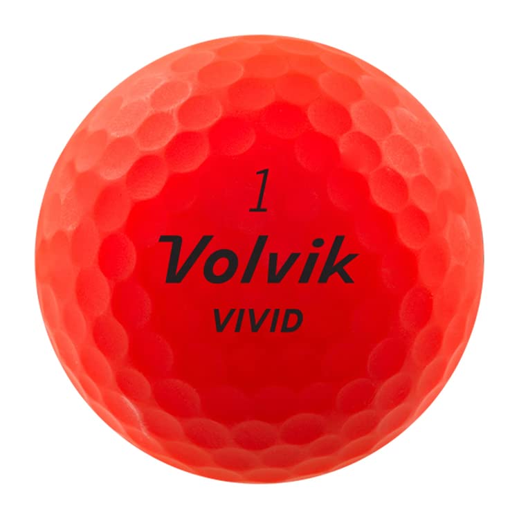 Volvik 2022 Volvik Golf Balls VIVID 22 Red 1 Dozen (12 Balls)