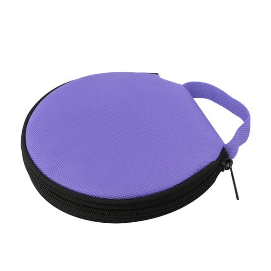 

Solid Color Round Oxford Cloth Car Home 20 Disc Storage Bag Case Zipper Pouch