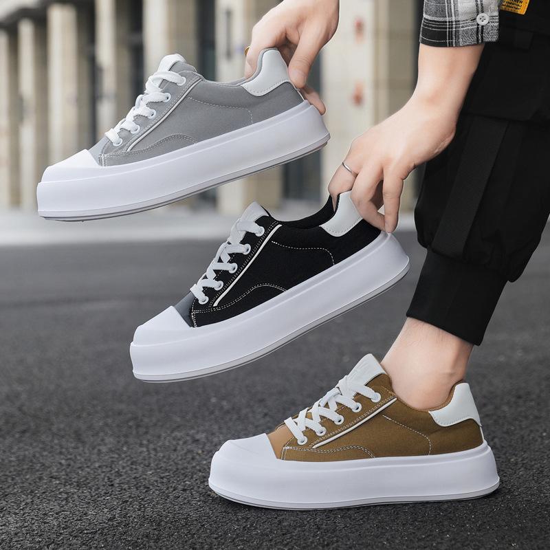 Thick-soled Low-top Board Shoes 22 Summer New Cloth Shoes Breathable and Light Sports and Leisure Shoes Tide
