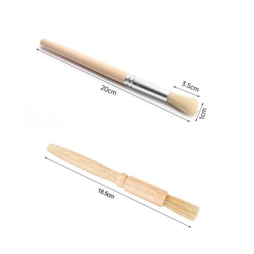 Cluoling Coffee Grinder Cleaning Brush, 2 Styles, Cleaning Tool, Coffee Brush, Coffee Mill Maintenance Brush, Cleaning Brush, Pack of 2