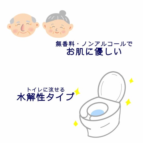 Daiichi Paper Co., Ltd. Flushable Baby Wipes for Adults, 70 Count