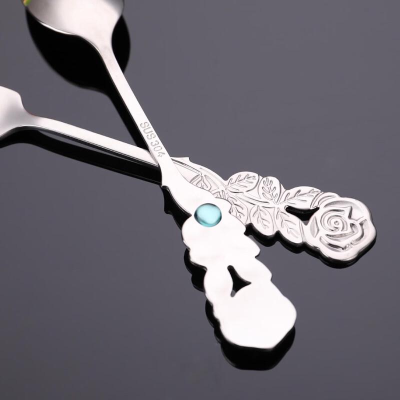Wutuo Stainless Steel Rose Flower Design Cutlery