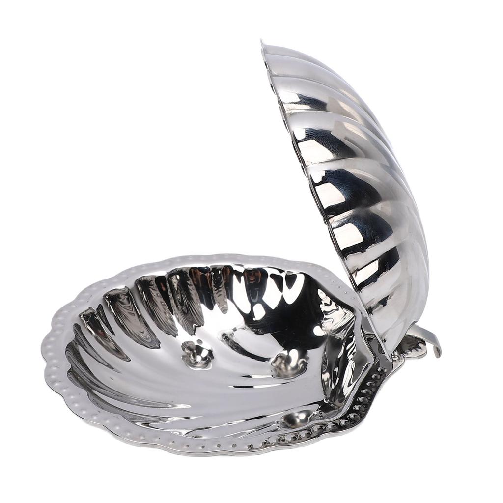  Jewelry Dish Trinket Tray Decorative Jewelry Plate Serving Tray for Nuts Appetizers Home Party Decor Silver Finish