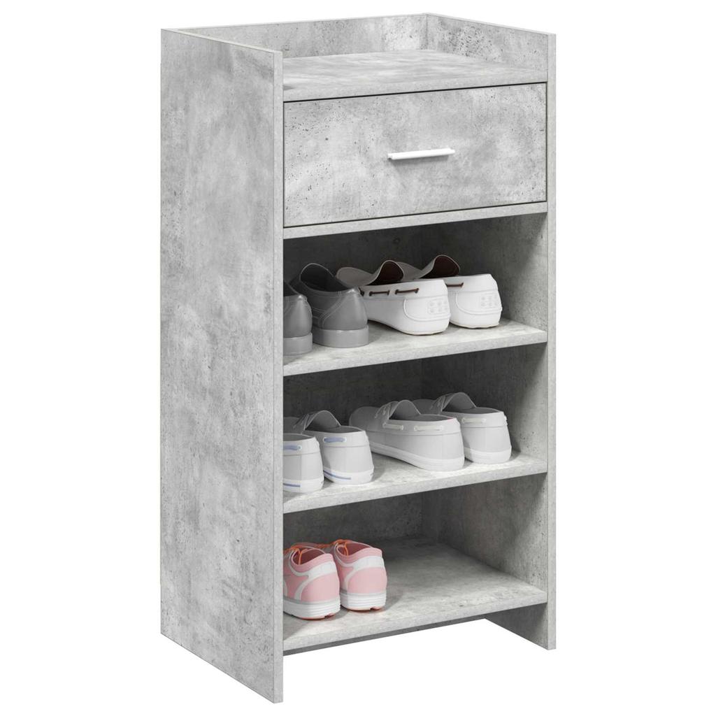 Shoe Cabinet Concrete Grey 48 x 36 x 92 cm Engineered Wood