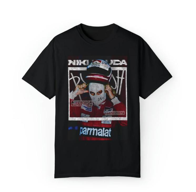 F1 Niki Lauda Graffiti Vintage Style Unisex T-shirt Formula One Merch F1 Gift XXXXL