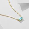 925 Sterling Silver Birthstone Pendant Necklace - Simple, Fashionable Clavicle Necklace for Women