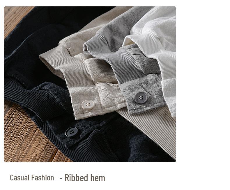 Men's Hooded Linen Jacket - Casual Spring/Autumn Coat, Loose Fit, Youth Trend, Cotton Blend (Y201)