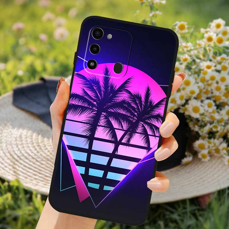 For Tecno Spark GO 2022 Case 2024 Cat Cartoon Soft TPU Silicone Phone Case For Tecno Spark 8C Cover Protective Spark8C KG5k KG5j
