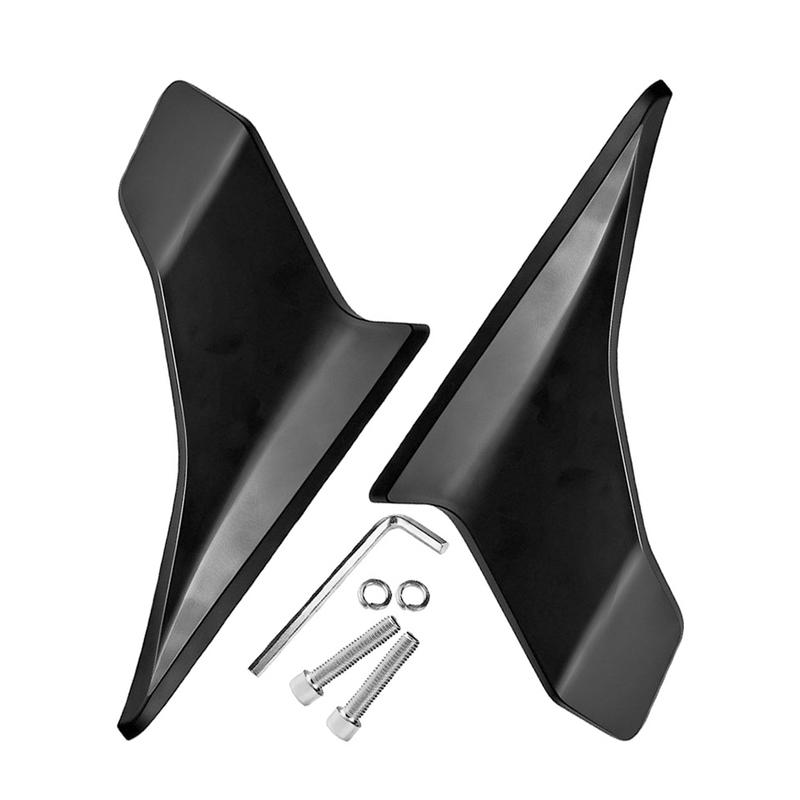 1Pair Motorcycle Winglets Aerodynamic Upgrade Air Wings for Racing Style ABS Downforce Kit For CFMOTO 250SR Modification Parts