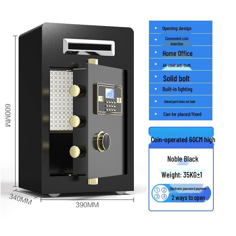 Commercial Coin-Operated Cash Register Safebox