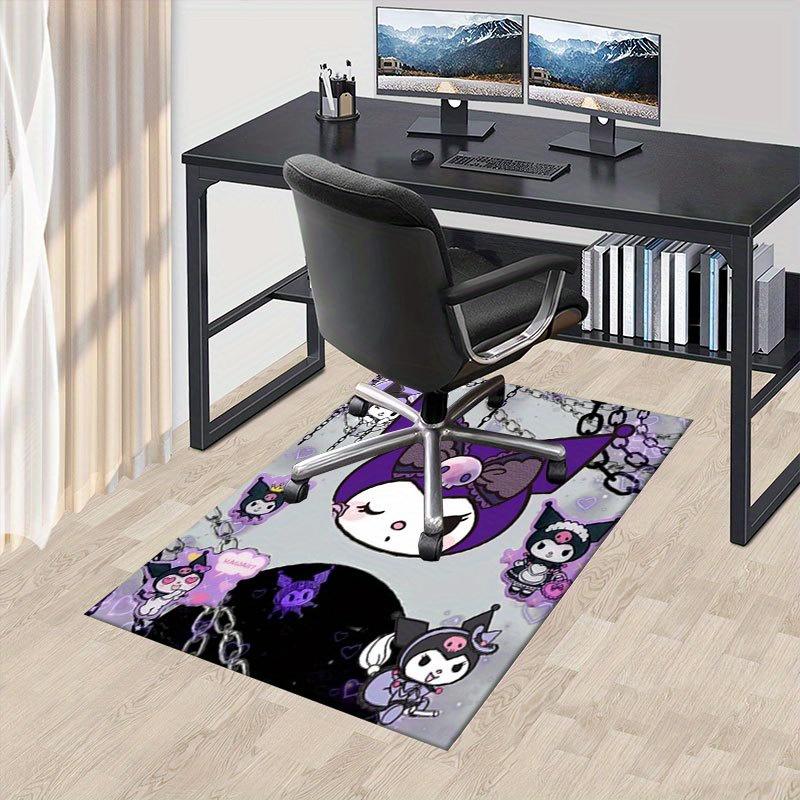 

1pc Sanrio Kuromi Mermaid Printed Office Carpet Rectangle Rug Under The Table,Perfect Room Decor for Living Room, Bedroom, Kitchen, Non-slip Floor Mat 60cm by 90cm