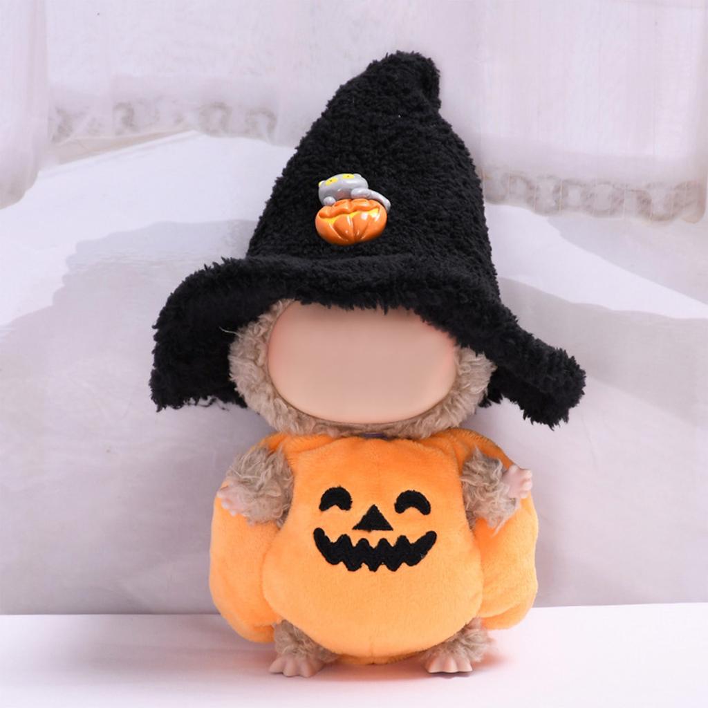 Halloween  Costume Black Hat Doll Clothes Vinyl Doll Cute Clothes