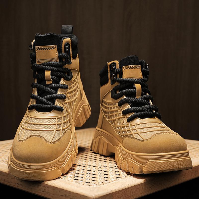 Autumn Men High Top Sneakers 2026 New High Top Ankle Boots Comfortable Casual Shoe Outdoor Running Shoes High Quality Zapatillas