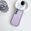 S25Plus Cute 3D Cat Transparent Case For Samsung Galaxy S25 S23 S24 Plus S25 Cartoon Ear Bumper Shockproof Hard Back Cover