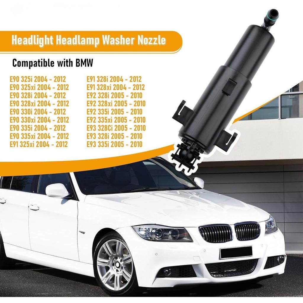 Headlight Washer Nozzle 61677179311,Replaces 21323-82314A ATPP1262117005 for BMW E90 3 Series 325i 325xi 328i 328xi 330i 330xi 335i 335xi E91 E92 E93