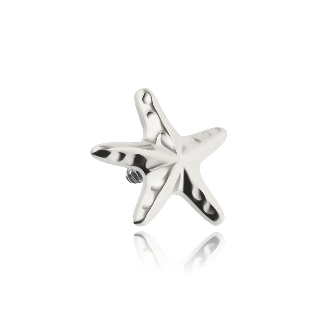 Titanium Starfish Nut - Silver - Tna-225 1.2 Mm