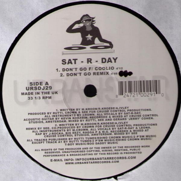 

12inch Record SAT-R-DAY - Sampler URSDJ29 Urbanstar 2004 UK Rap & Hip-Hop/R&B Used