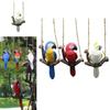 Ornement Suspendu Perroquet Jardin Micro Paysage Artisanat en Résine Pour Décoration de Mariage et de Fête