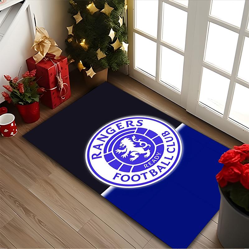 1pc Rangers FC Rug, Digital Printed Home Chair Sofa Mat, Durable Office Area Carpet, Beautiful Festival Decorations