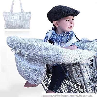 The Ultimate Baby Shopper Seat Cover Set - 2-in-1 Portable High Heeled Chair Pusher, Washable Trash Bag & Safety Seat Cover, Christmas, Halloween