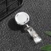 1pc Unisex ID Name Card Anti-Lost Clip Stationery Lanyards Key Ring Retractable Badge Holder