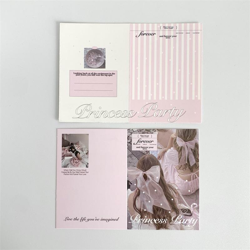 10Pcs Cute Korean Kpop Photocard Holder 3-inch Photocard Back Card Foldable Card Holder Decor Paper Board DIY Packing Material