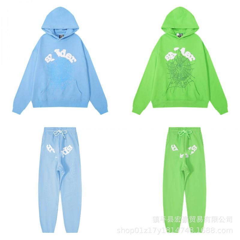 Unisex Kapuzen Streetwear Sweatshirt Set Baumwolle Grafikdruck Hip Hop Stil Lässiges Langarm Oberteil Hose