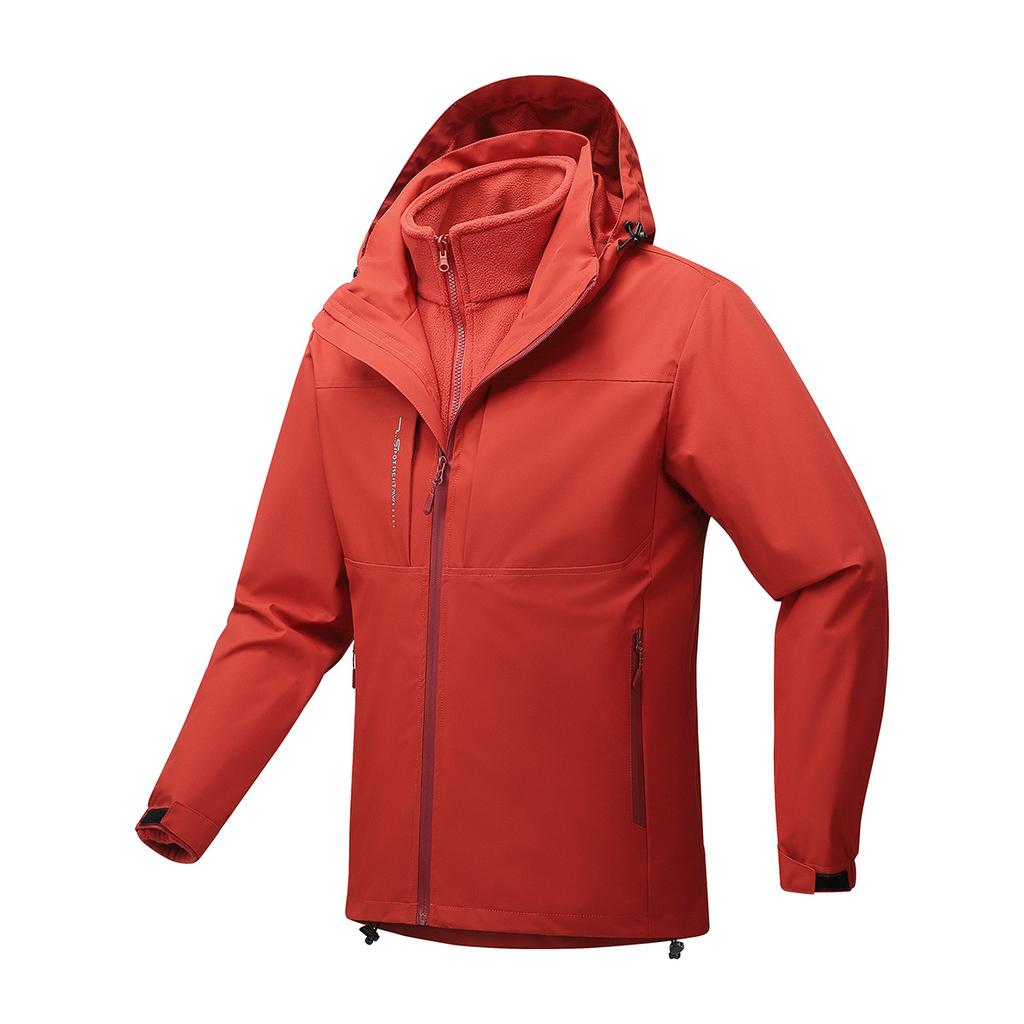 Spring and Autumn Outdoor Three-in-one Jacket Two-piece Fashion Windproof Jacket Mountaineering Clothes Women