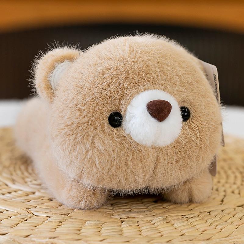 Fox Elephant Penguin Cat Panda Rabbit Cartoon Animal Lying Posture Plush Pendant