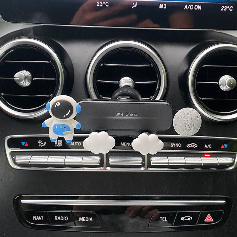 Car Mobile Phone Holder 2021 New Model Cute Cartoon Air Vent Creative Car Navigation Support Stand for Women