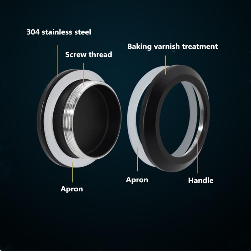 Černé táhlo posuvných dveří Hliníková slitina Kulaté sklo Rukojeť dvířek tahá Skříňka Knoflík Knoflík nábytkového kování Příslušenství