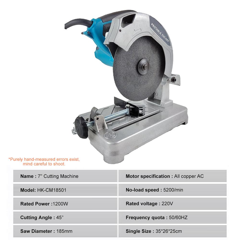 Mini Profile Cutting Machine 0-45 Degrees Table Cutter Multi-Function Desktop Cutting Machine for Cutting Metal Wood Plastic