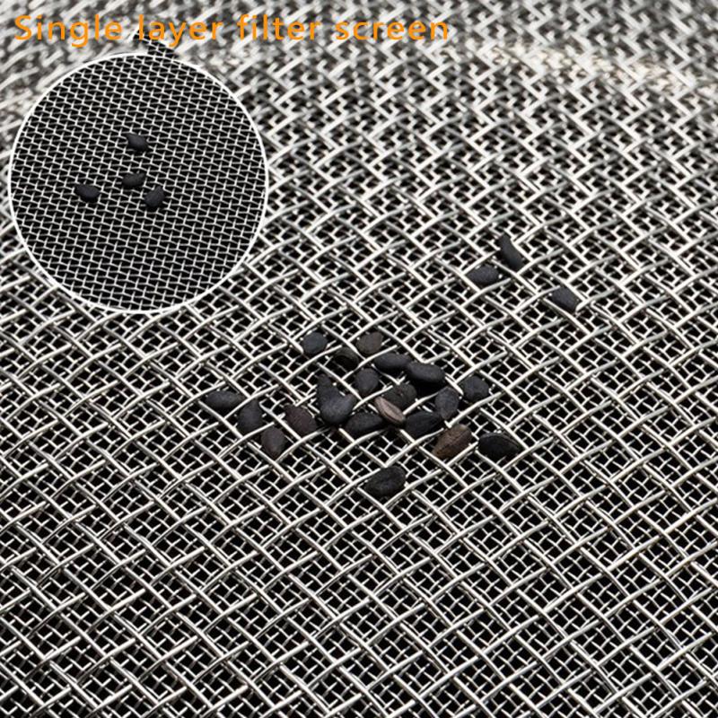 304 Nerezový cedník pro domácnost Háček s dvojitým uchem Pevná rukojeť Křížově tkaná síťovina Filtr Kuchyň