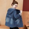 Women Spring and Autumn Hooded Casual Denim Jacket Ladies Short Jeans Jacket Tops