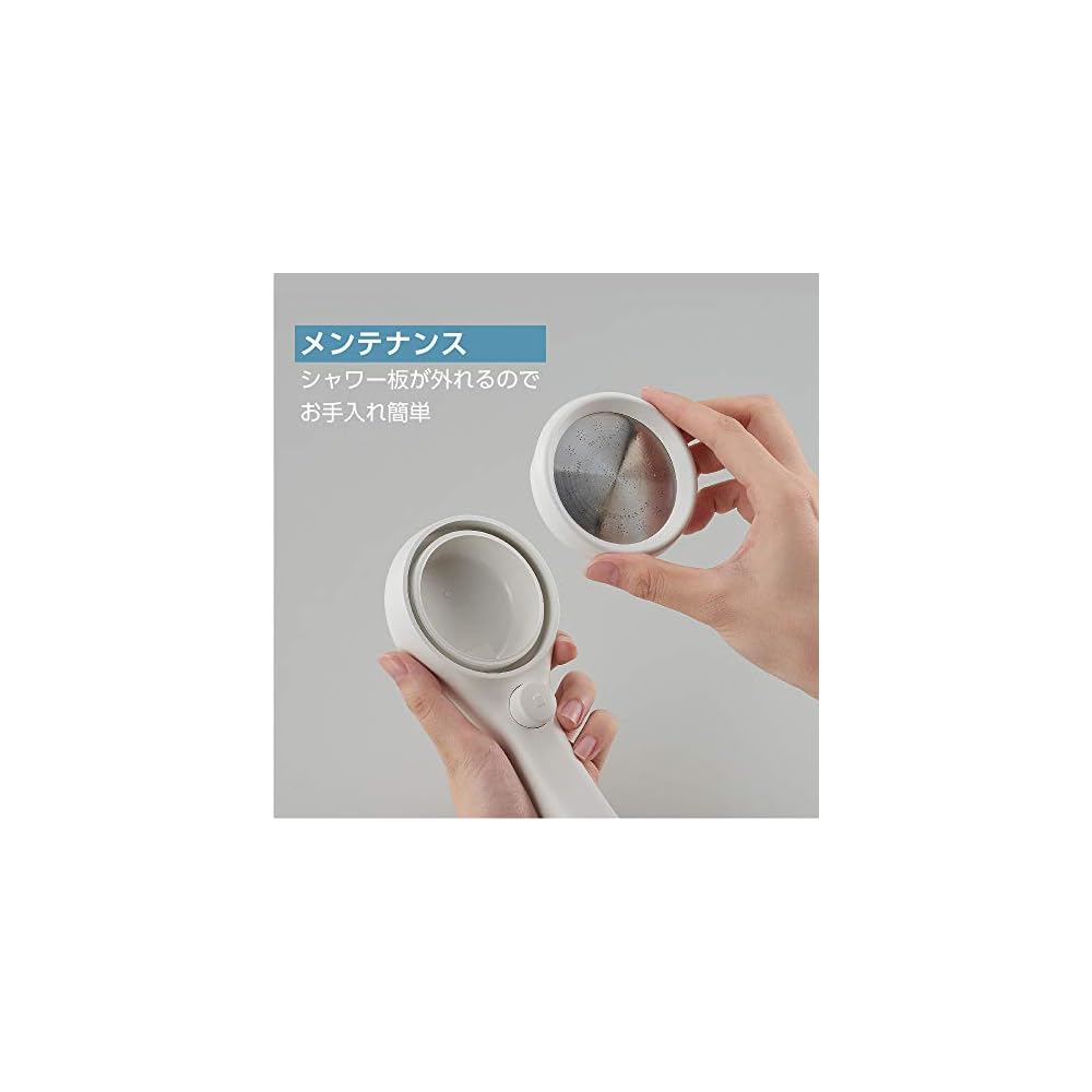 SANEI Rainy Move Shower Head, Made in Japan, with Handheld Stop, 50% Water Saving, Adjustable