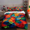 Bunte geometrische Muster. Bettwäsche Bettbezug-Sets Bettbezüge Kissenbezüge Geschenke (1 * Bettbezug 2 * Kissenbezüge, ohne Bettdecke)