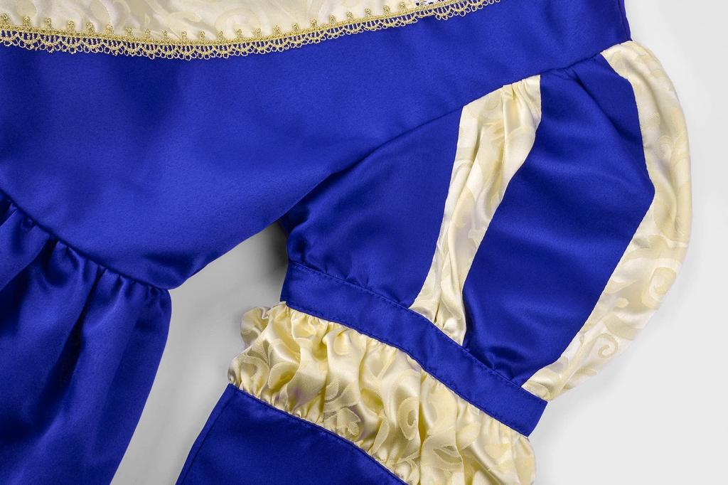 Princess Medieval One Stage Long Sleeve Navy 120 [ReliBeauty] Dress, Children, Girls, Europe, Piece, Halloween, Costume, Costume, Recital, Concert,