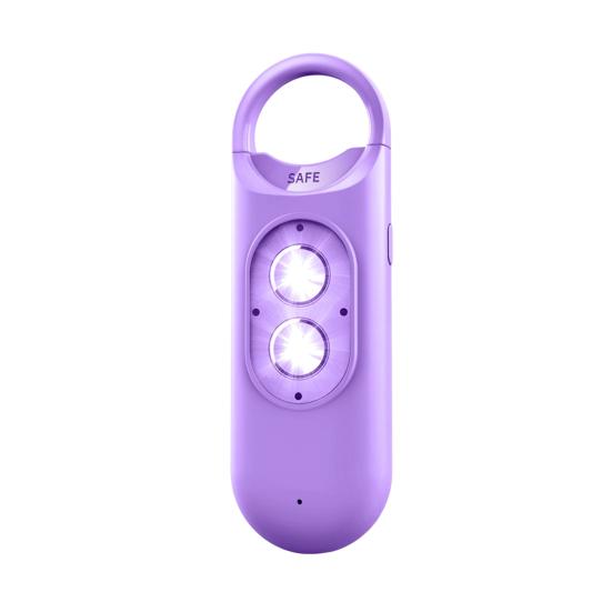 Wiederaufladbarer Sicherheitsalarm-Schlüsselanhänger 130dB Lauter Alarm mit LED-Blitzlicht Schlüssel Rucksack Wasser