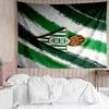 Real Betis Crest Lightning Tapestry, Unique Design Tapestry, Suitable for Bedroom,Livingroom, Playroom,Heartwarming Fan Holiday Gifts