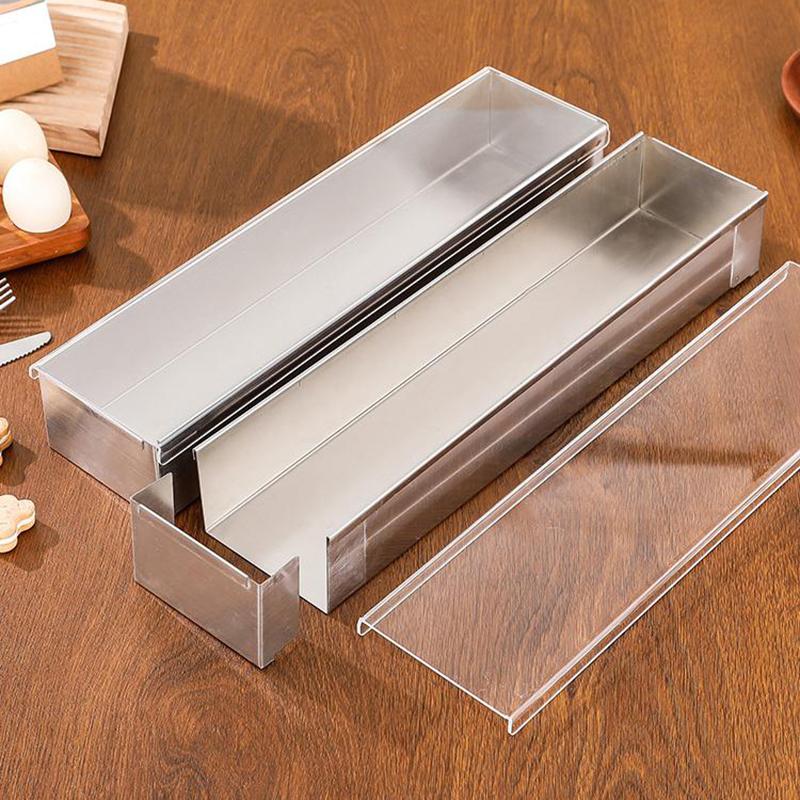 Rectangle Cake Pan Nonstick Tiramisu Pan Cake Baking Tray Stainless Steel Tiramisu Dessert Making Molds Multifunction Cheesecake