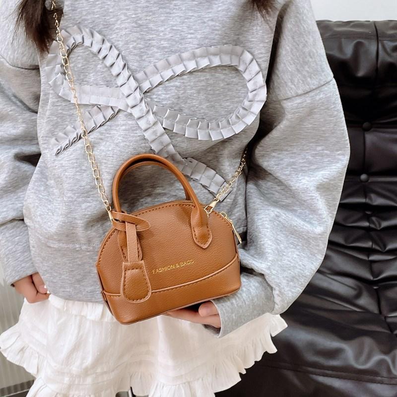 Mode Kinder Muscheltasche 2025 neue Kette Prinzessinnentasche kleine frische Mädchen Handtasche Mini Schultertasche Tide