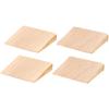 Wood Wedges 58 X 50 X 10mm, 4 Pcs. STUBAI