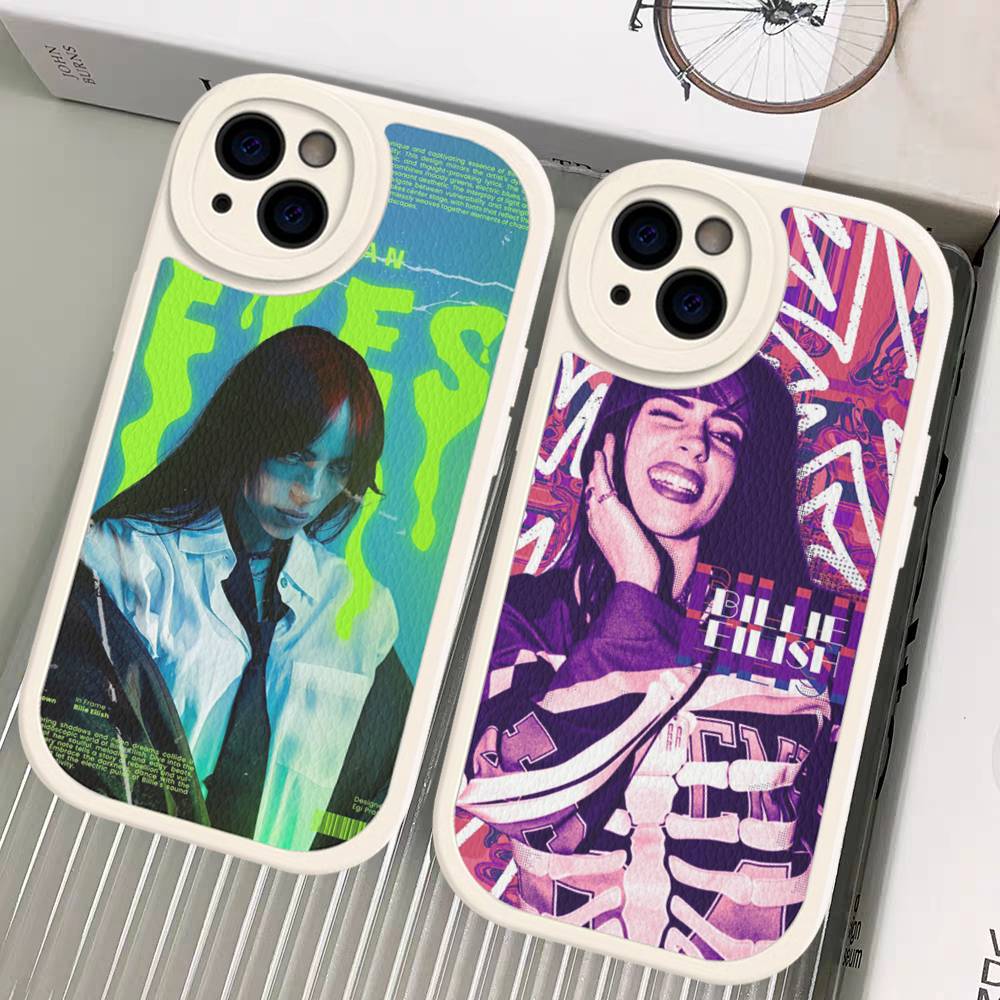 Pop Singer B-Billie Phone Case For IPhone 16 15 14 13 12 11 Pro Max Plus Leather Soft Cover