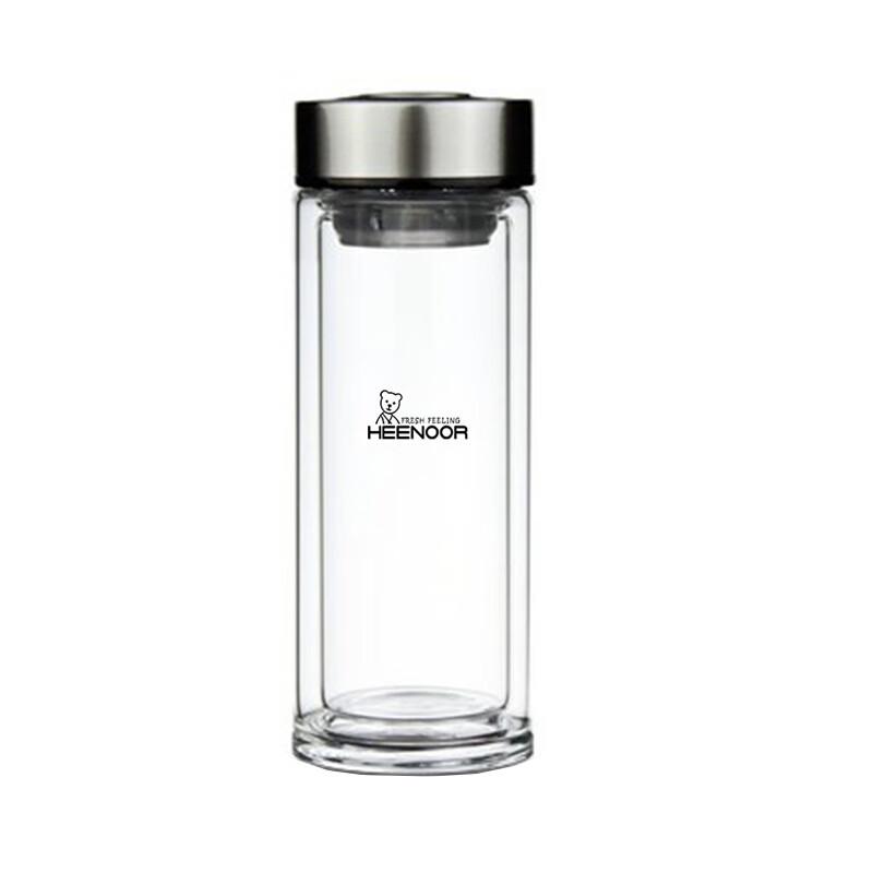Zhi Shi Double-Layer Borosilicate Glass Water Bottle