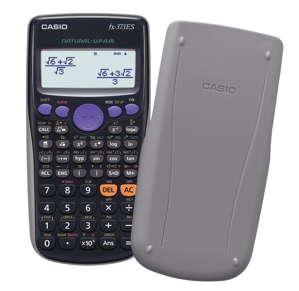 Casio Scientific Natural Math 286 10 Black fx-373ES-N Calculator, Display, Functions, Digits, [Used]