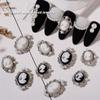 Abstract Pearl Luxury Manicure Beauty Head Ornaments Nail Art Rhinestone DIY Nail Decoration