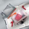Cosmetic Bag Mesh Zipper Bag Card Bag Mini Coin Purse Creative Transparent Nylon Coin Bags  Girl