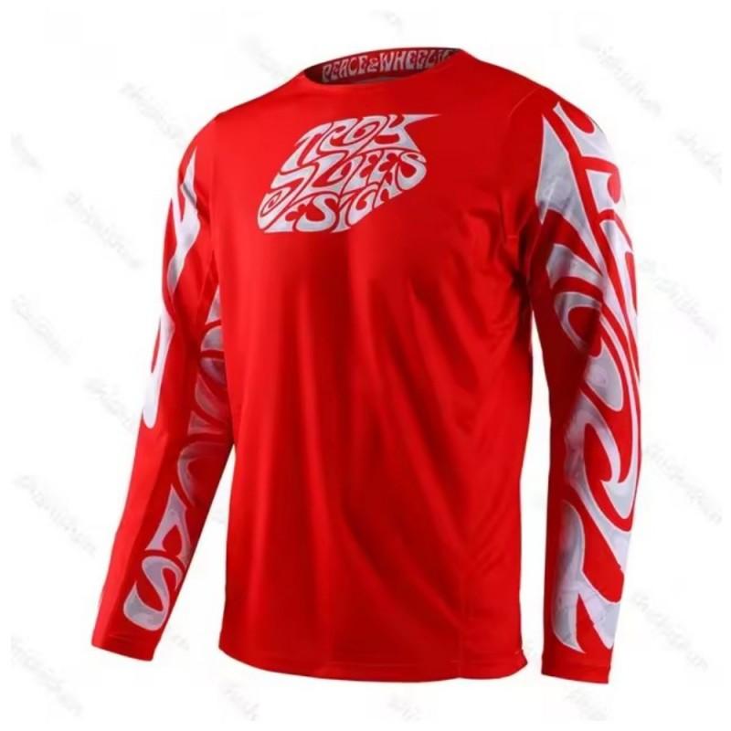 Mens Motocross Jersey BMX Mountain Bike Cycling Shirt Quick Dry Sports Top